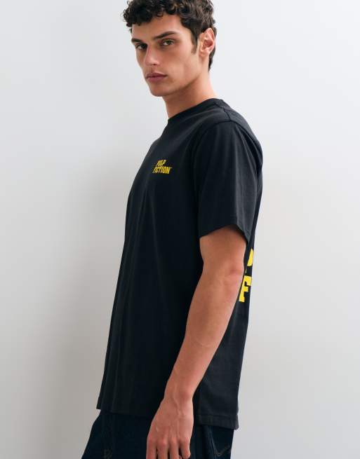ONLY & SONS relaxed fit t-shirt with Pulp Fiction back print in black, 2 of 5