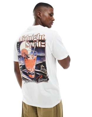 Only & Sons Relaxed Fit T-shirt With Spritz Back Print
