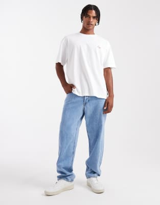 Only & Sons Relaxed Fit T-shirt With Store Graphic Print In White
