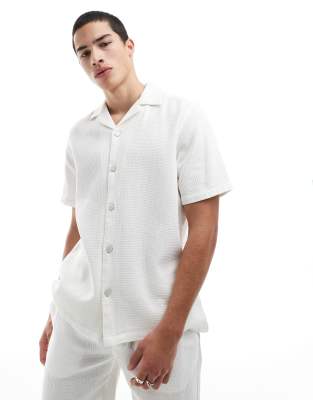 Only & Sons Relaxed Fit Waffle Shirt