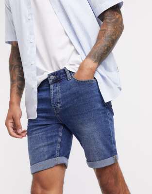 only denim shorts