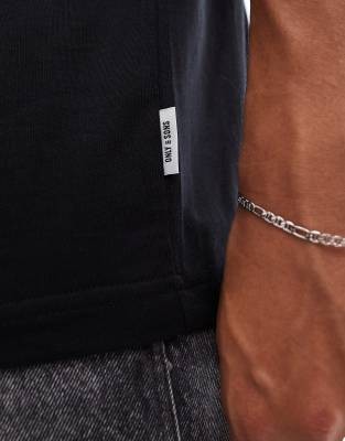 Only & Sons Relaxed T-shirt In Black