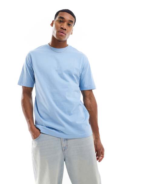 ONLY & SONS relaxed t-shirt in light blue - view 1