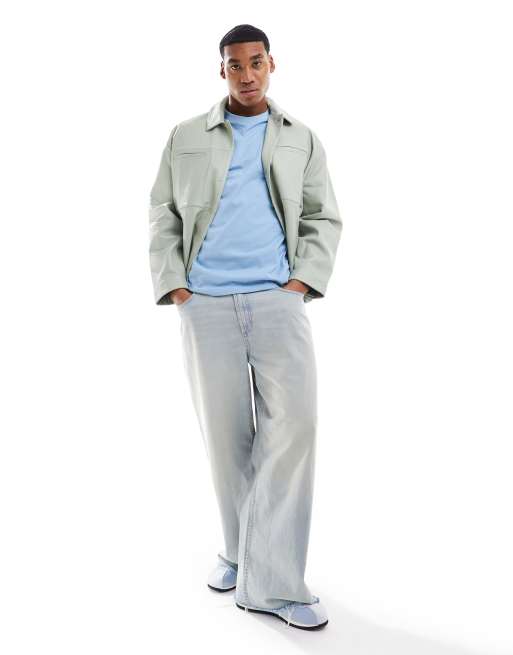 ONLY & SONS relaxed t-shirt in light blue, 4 of 4