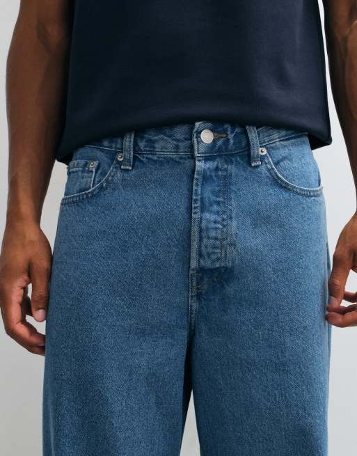 ONLY & SONS Remi jeansy z szerokimi nogawkami w średnioniebieskim denimu, 4 z 5