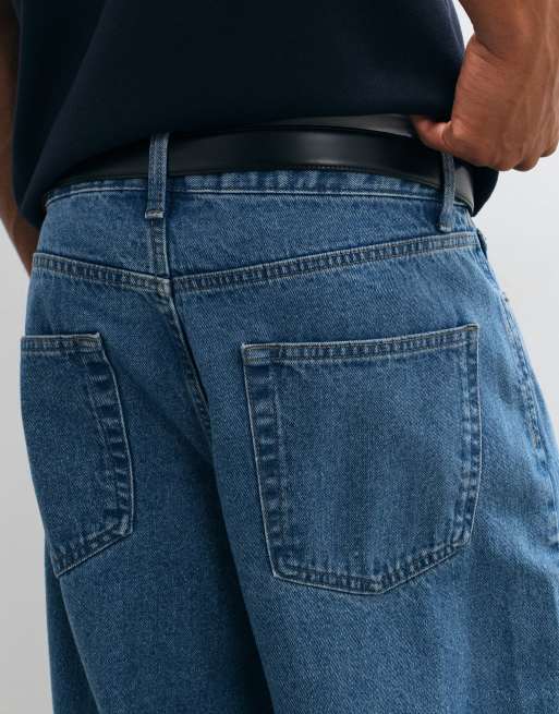 ONLY & SONS Remi jeansy z szerokimi nogawkami w średnioniebieskim denimu, 5 z 5