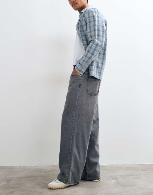 ONLY & SONS Remi wide leg jeans in mid grey denim, 2 of 5