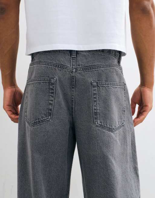 ONLY & SONS Remi wide leg jeans in mid grey denim, 5 of 5