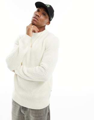 Only & Sons Ribbed Knit Sweater In White