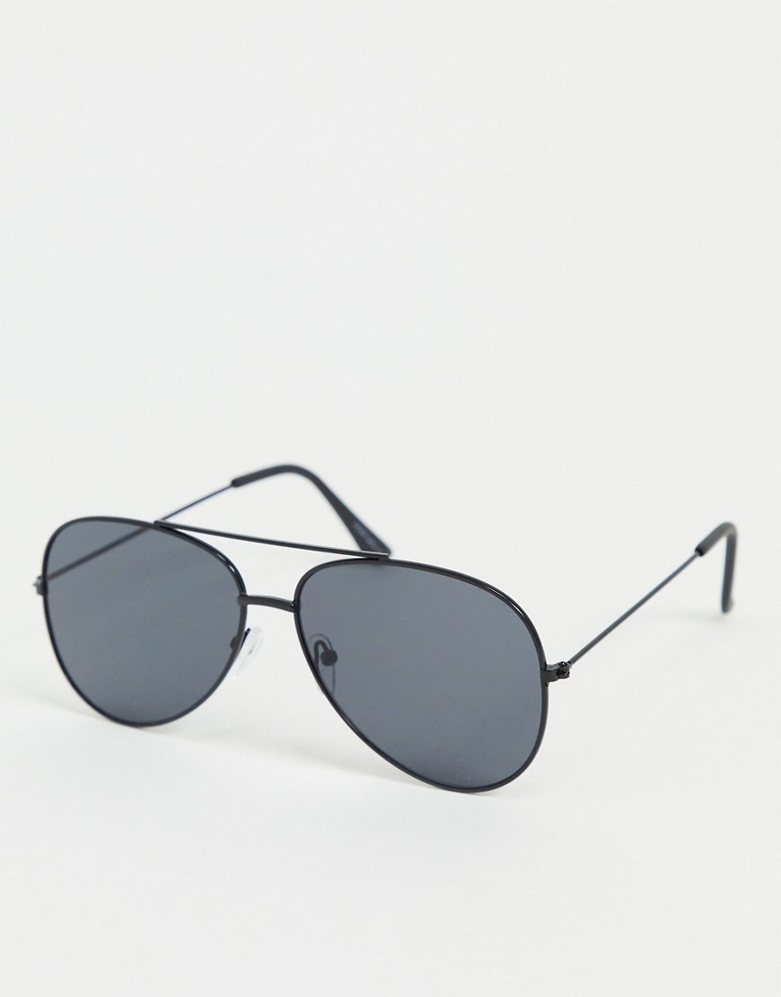 Only & Sons round sunglasses with black frame