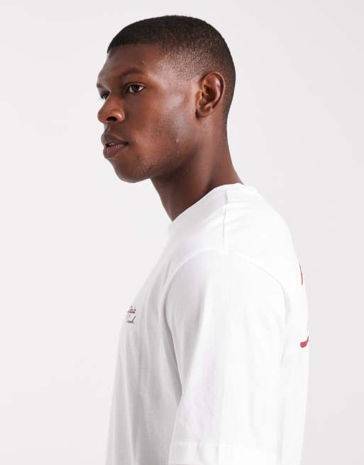 Only & Sons - Ruimvallend T-shirt met Dystopia-print op de achterkant in wit, 4 van 5