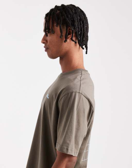 Only & Sons - Ruimvallend T-shirt met 'Norm concept'-print op de achterkant in bruin, 4 van 5