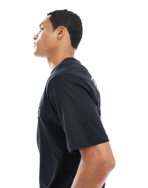 Only & Sons - Ruimvallend T-shirt met sushiprint op de achterkant in zwart, 5 van 5