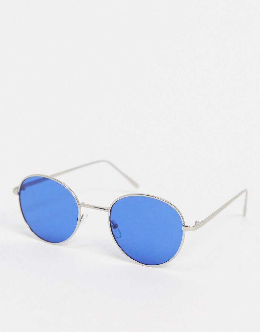 Only & Sons - Runda solglasögon med blå glas