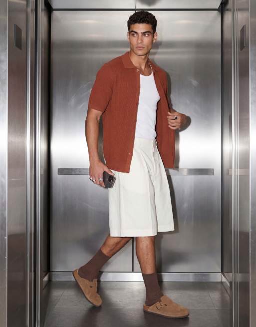 ONLY & SONS - Rustbrun ribstrikket skjorte, 12 af 12