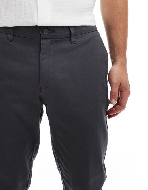 Only & Sons –Schmal geschnittene Chinos in Grau, 5 von 5