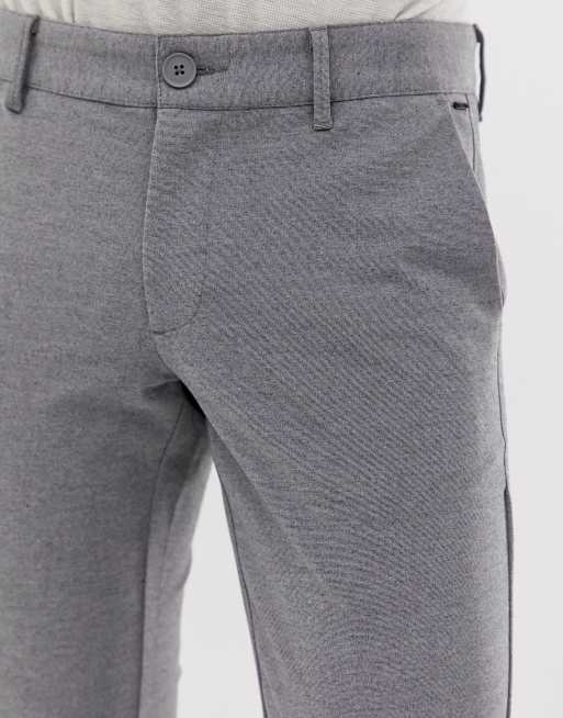 Only & Sons – Schmal geschnittene Karottenhose in Grau, 3 von 4