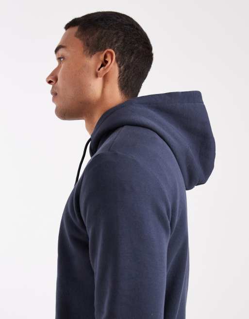 ONLY & SONS – Schmal geschnittener Kapuzenpullover in Marineblau, 4 von 5