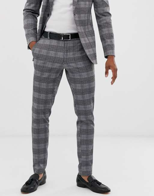 Only & Sons – Anzug in Grau kariert mit spitzem Revers, 3 von 3