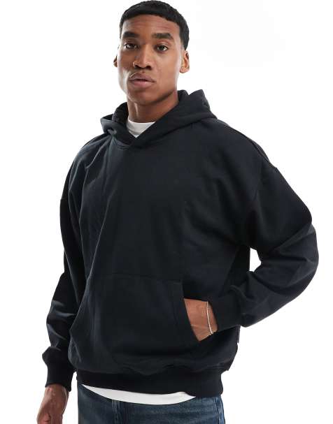 Asos black hoodie online