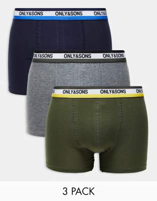 Polo Ralph Lauren - Set Van 3 Boxershorts Met Logo Op De Tailleband In Rood Groen En Zwart