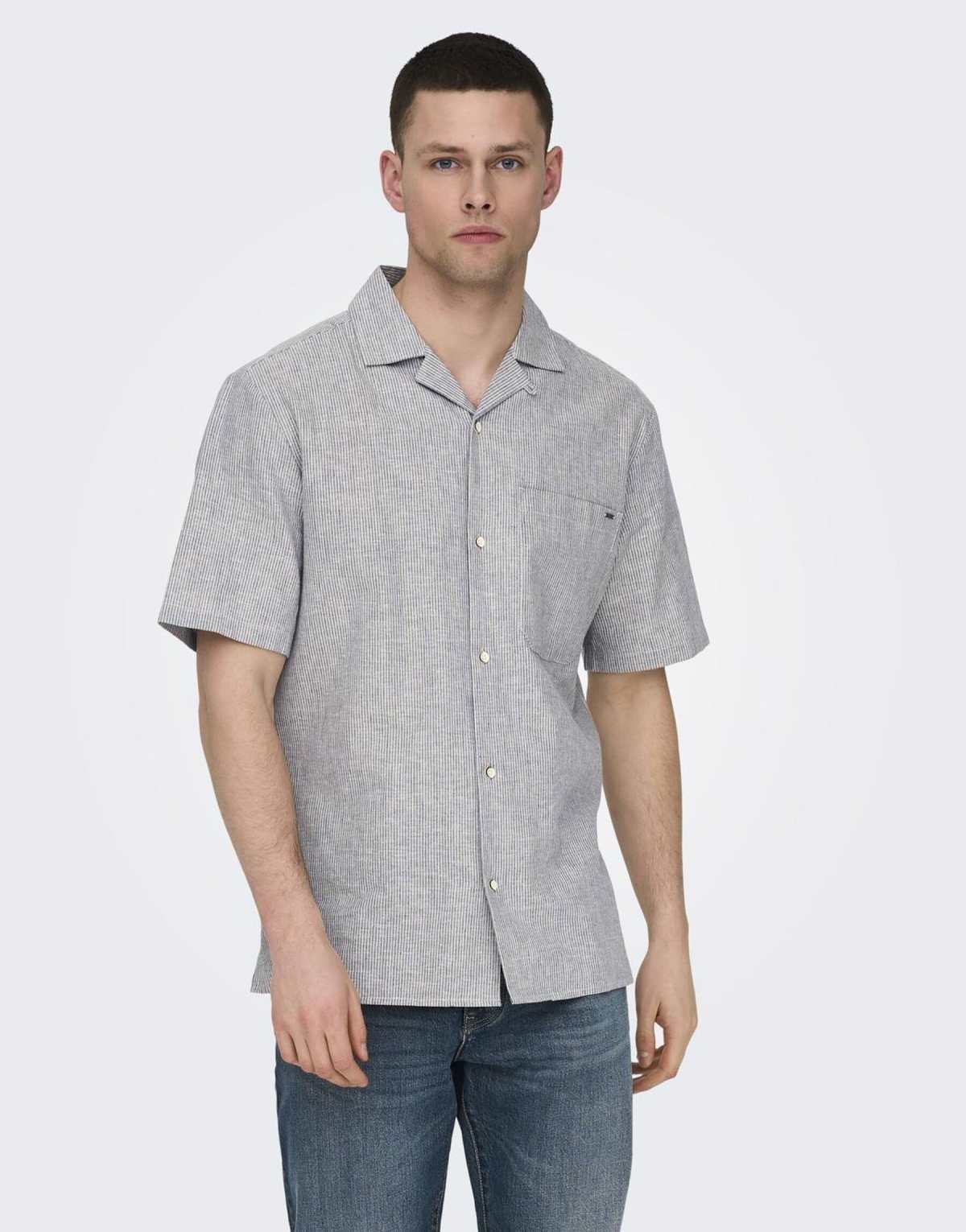 ONLY & SONS Shirt in bering sea