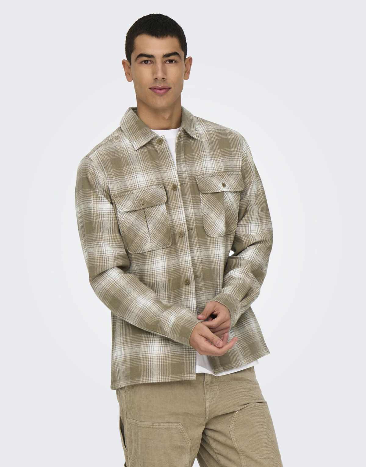 ONLY & SONS Shirt in griffin