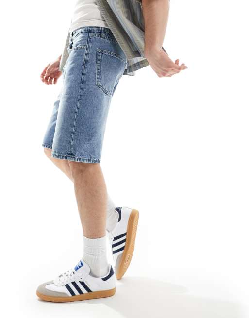 ONLY & SONS - Short baggy en jean - Bleu clair délavé, 4 de 5