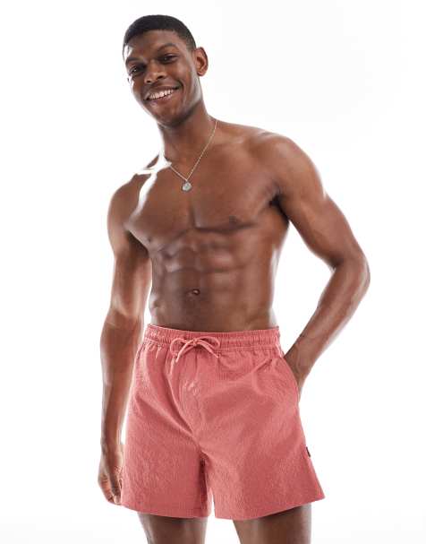 ONLY & SONS - Short de bain en crépon - Rose foncé - view 1