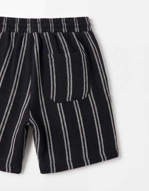 ONLY & SONS - Short d'ensemble à rayures - Bleu marine, 9 de 9