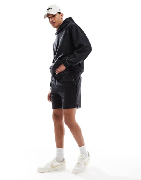 ONLY & SONS - Short d'ensemble molletonné - Noir délavé - view 1