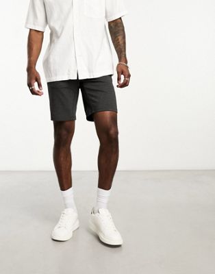 Only & Sons smart jersey short in grey   - ASOS Price Checker