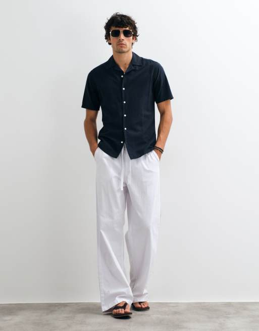 ONLY & SONS short sleeve shirt in navy, 2 of 5