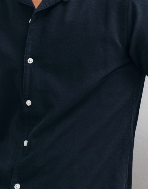 ONLY & SONS short sleeve shirt in navy, 4 of 5