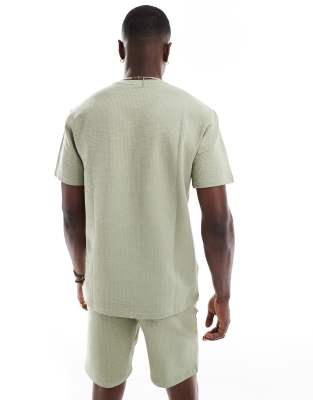 Tシャツ・カットソー 3 TAP Shadows Waffle Short Sleeve T Shirt (3color) Short-Sleeve T-Shirt | Amazon.com