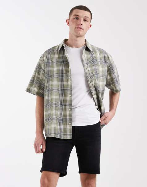 Only & Sons – Shorts aus Denim in verwaschenem Schwarz - view 1