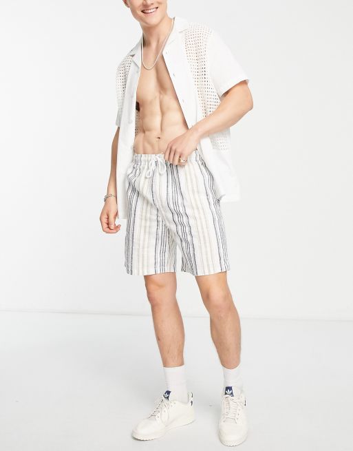 Only & sons jersey deals shorts with sport stripe