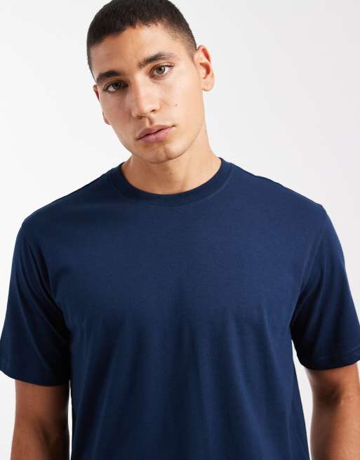 ONLY & SONS shorts & t-shirt pyjama set in navy & white, 2 of 4
