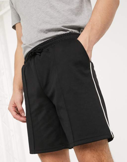 Only & sons jersey deals shorts with sport stripe