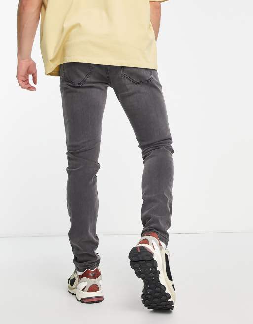Only & Sons skinny fit jeans in grey, 2 of 4