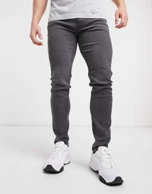 skinny fit grey jeans