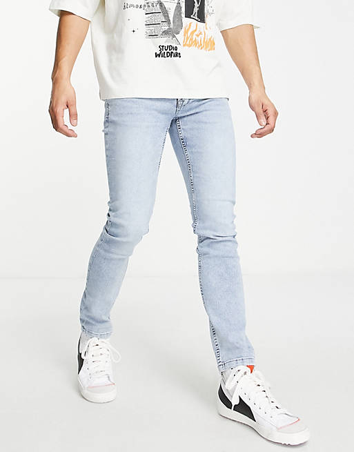 Pamflet Andes Zielig Only & Sons skinny fit jeans in light blue | ASOS