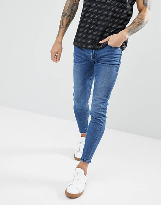 Only & Sons Skinny Jeans With Open Hems | ASOS