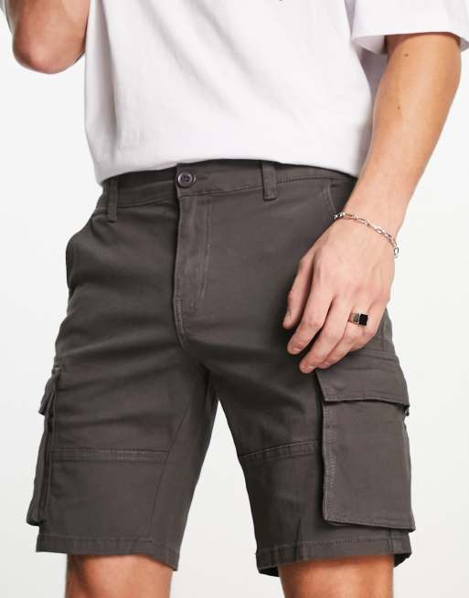 Mens slim store cargo shorts