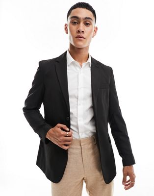 Only & Sons Slim Fit Suit Jacket In Black