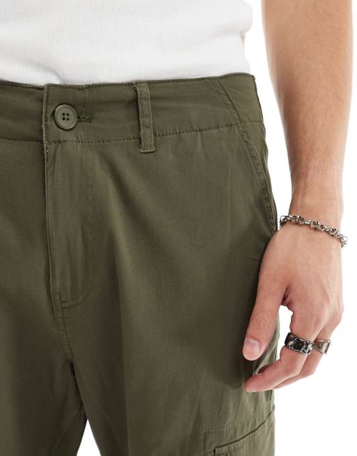 ONLY & SONS slim fit cargo trouser in khaki, 5 of 5