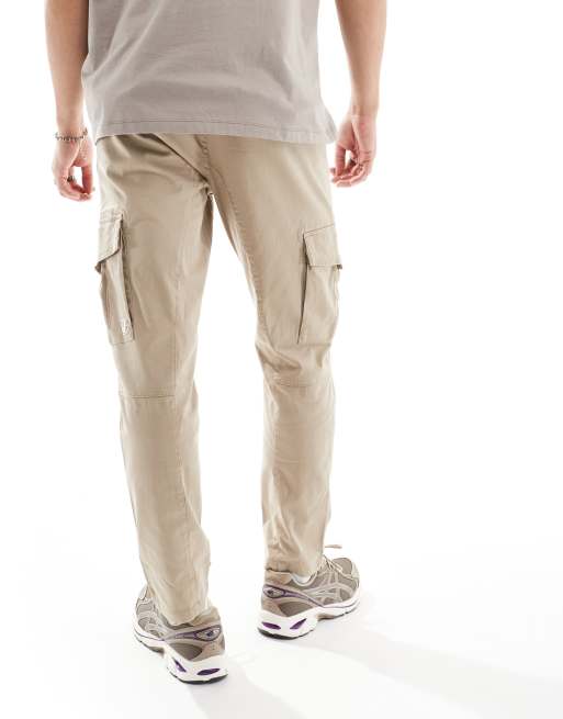 Only & Sons - Slim-fit cargobroek in beige, 2 van 5