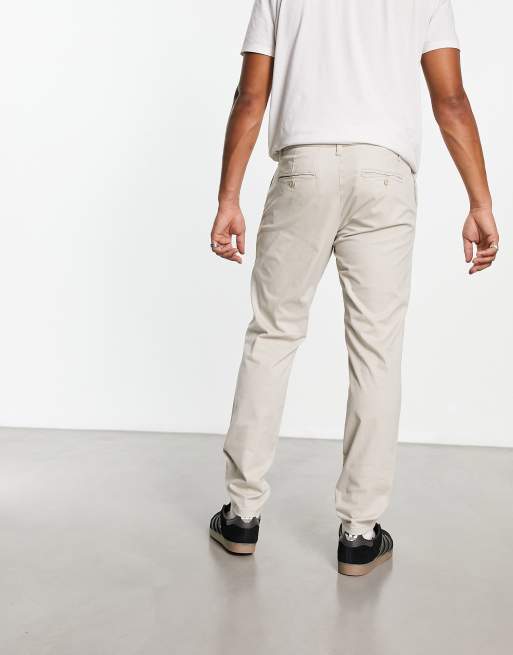 Only & Sons slim fit chinos in beige | ASOS