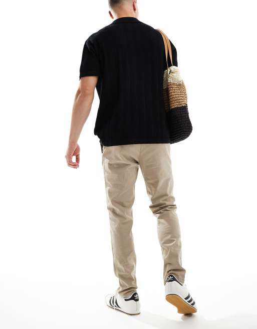 ONLY & SONS slim fit chinos in beige, 2 of 5