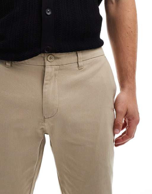 ONLY & SONS slim fit chinos in beige, 3 of 5